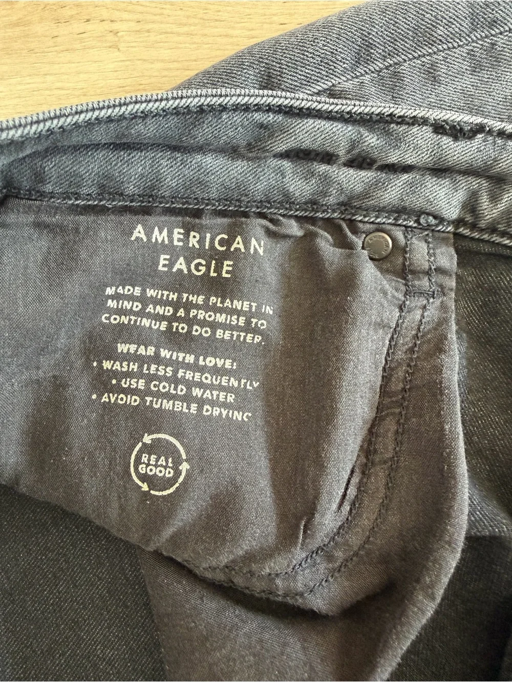 American Eagle Outfitters Charcoal High-Rise Skinny Jeans
